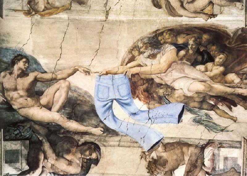 Michelangelo Buonarroti Adams Creation oil painting picture